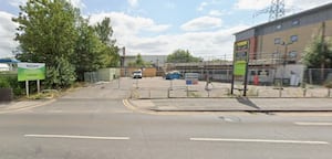 The site of the former car showroom in Newport Road,  Stafford