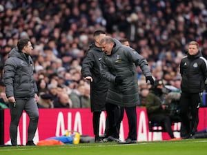 Ange Postecoglou on the touchline