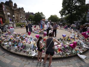 Floral tributes to the Southport victims