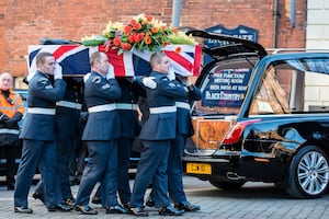 The funeral of Sir Jack Hayward as Wolves fans lines the streets to pay their respects