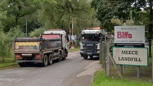 Meece Landfill in Staffordshire. Image from Google Street View.