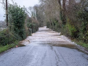 Flooded road