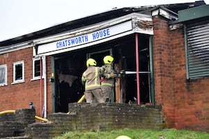 Scenes from the aftermath of the serious fire involving units on Hayes Lane, Lye, Stourbridge.