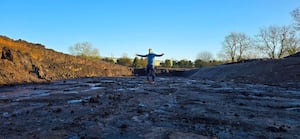 Operations Director Neil Nicholls  on the site of the new solar array development at Aston Marina