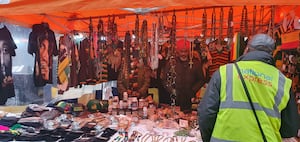 The stalls all have different and diverse items on sale