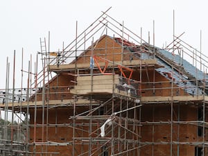 A house under construction