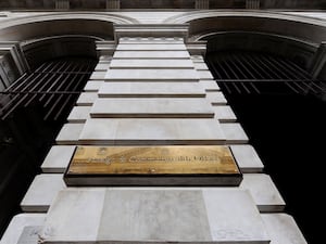 A general view of the sign on the Foreign Office in central London