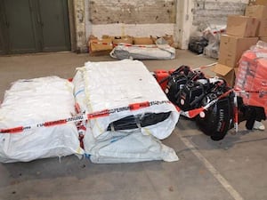 Boat engines and lifejackets that were sized as part of an international operation targeted a people smuggling gang