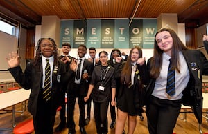 Members of the school council at Smestow Academy, Wolverhampton