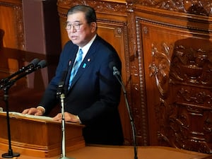 Japanese PM addresses parliament