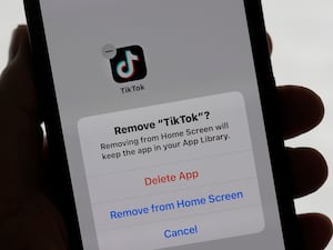 A TikTok app on a phone