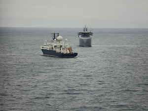 RFA Proteus monitoring Russian ship Yantar in November 2024