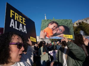 Protesters call for Alaa's release