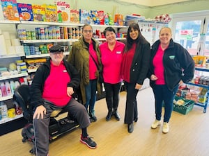 Sureena joins the Pink Ladies and Volunteers from the centre.