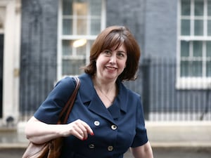 Commons Leader Lucy Powell outside No 10