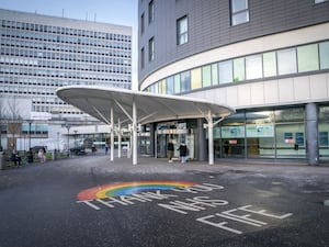 Exterior view of Victoria Hospital in Kirkcaldy