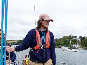 A man on a boat