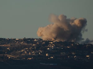 Smoke rises following Israeli strikes in southern Lebanon