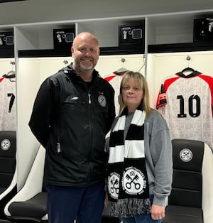 Hednesford Town owners Craig and Amanda Gwilt. Picture: Hednesford Town FC.