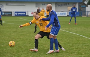 Jordan Mitchell takes on Richie Anderson during the match