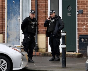 Officers were still working in and around the area on Thursday afternoon