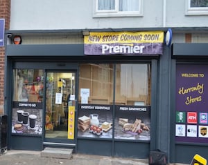 Part of the new shop front