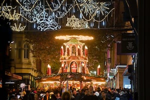 Opening night of the Birmingham Christmas Market.