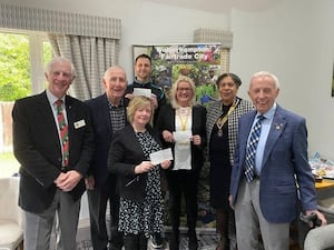 Wolverhampton Rotarians and charities celebrate a boost in funds.