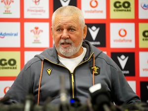 Warren Gatland speaks to the media