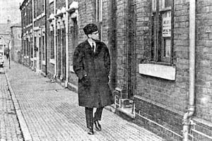 Malcolm X visits Marshall Street Smethwick in February 1965. A blue plaque to mark the occasion still exists today