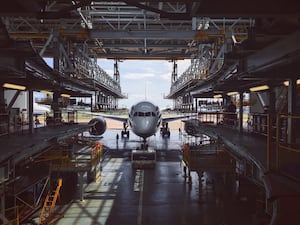 British Airways' maintenance base at Cardiff airport