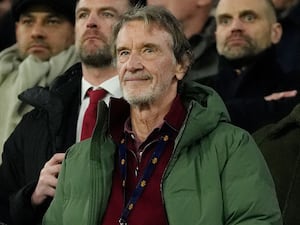 Sir Jim Ratcliffe watches Manchester United in action