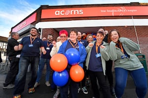 The brand new huge Acorns Hospice charity shop opens in Oldbury Road, Blackheath.