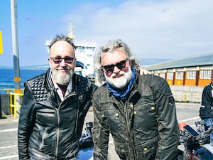 Si King and Dave Myers, who were known as The Hairy Bikers. (BBC/South Shore Productions)