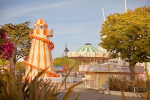 The traditional UK staycation - a visit to Butlins, like this one in Minehead, might be on the cards this half-term.