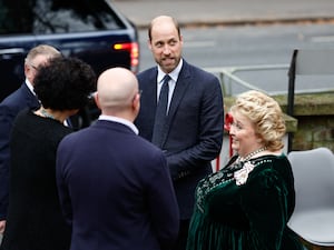 The Prince of Wales during a visit to The Foyer in Belfast