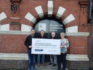 Smiles from Jan Davies, Centre Manager, and staff from Brownhills Community Centre as they shared the news!