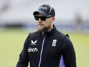 Brendon McCullum during England practice