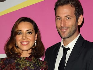 Aubrey Plaza, right, and Jeff Baena at the Sundance Festival in 2014