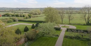 The formal gardens of the Wiltshire house are beautifully landscaped