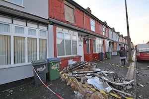 A fire broke out at a two-storey terraced home in Park Lane East, Tipton.