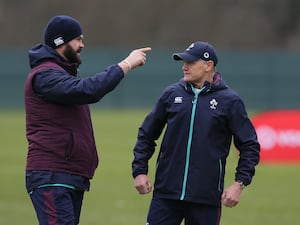 Joe Schmidt, right, and Andy Farrell