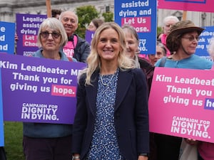 Kim Leadbeater MP with campaigners