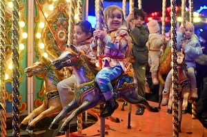 Wolverhampton Firework Display 2024 at West Park. Here's Piper Shepherd, aged two, from Wolves.