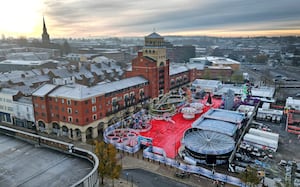 Arial shot of Winter Wonderland