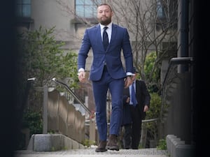 Conor McGregor outside the High Court in Dublin