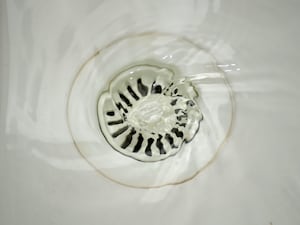 Water going down a plughole