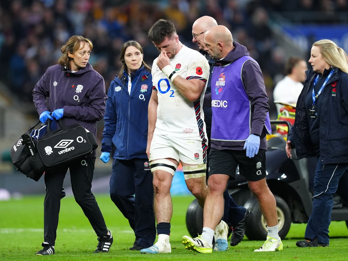 England working with Tom Curry to reduce concussion risk