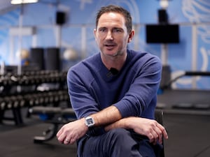 Frank Lampard is interviewed at the Ryton Training Ground,