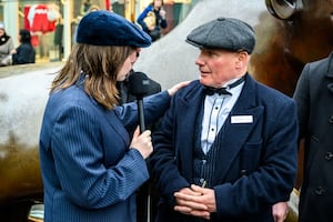 Derek being interviewed at the Bullring